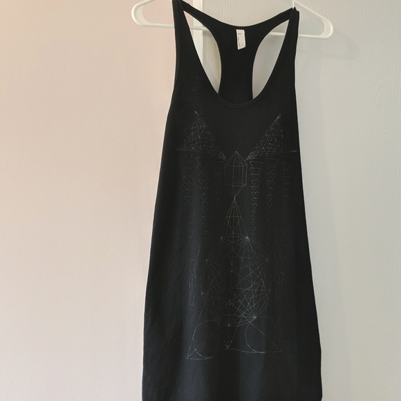 3/25$ Black American Apparel Racerback Tank Dress Size Small - Picture 1 of 5